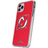 NHL New Jersey Devils Solid Background iPhone 11 Pro Clear Case