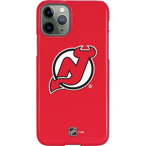 NHL New Jersey Devils Solid Background iPhone 11 Pro Lite Case