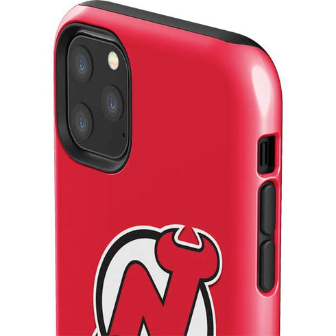 NHL New Jersey Devils Solid Background iPhone 11 Pro Max Impact Case