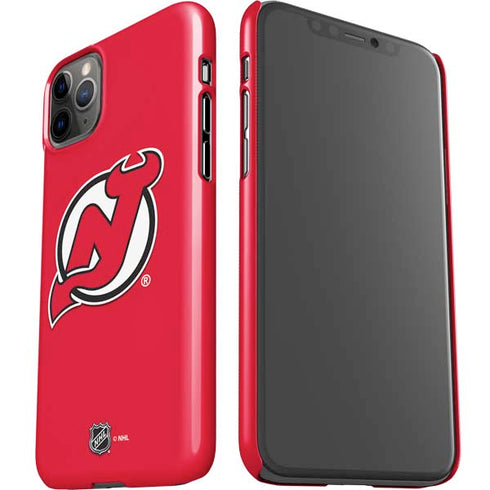 NHL New Jersey Devils Solid Background iPhone 11 Pro Max Lite Case