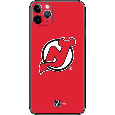 NHL New Jersey Devils Solid Background iPhone 11 Pro Max Skin