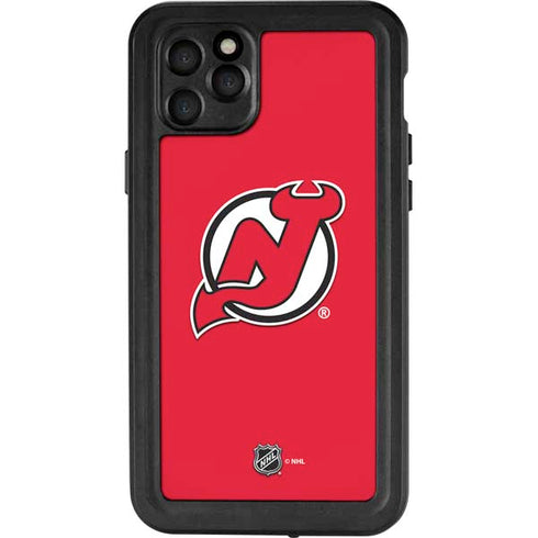 NHL New Jersey Devils Solid Background iPhone 11 Pro Max Waterproof Case