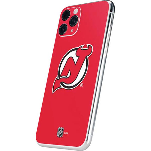 NHL New Jersey Devils Solid Background iPhone 11 Pro Skin
