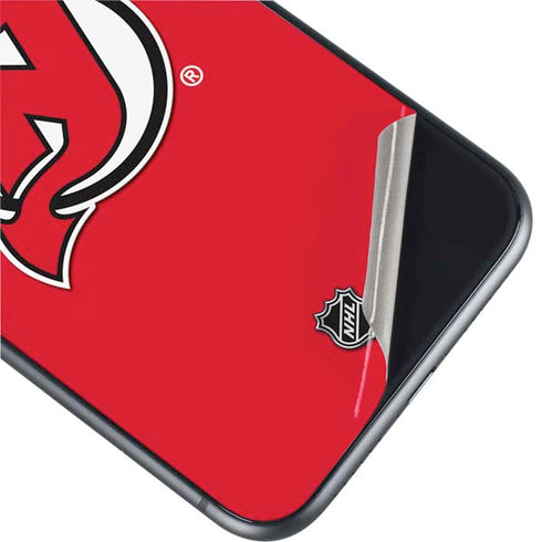 NHL New Jersey Devils Solid Background iPhone 11 Skin
