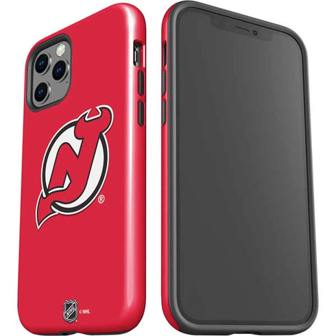 NHL New Jersey Devils Solid Background iPhone 12 Pro Impact Case