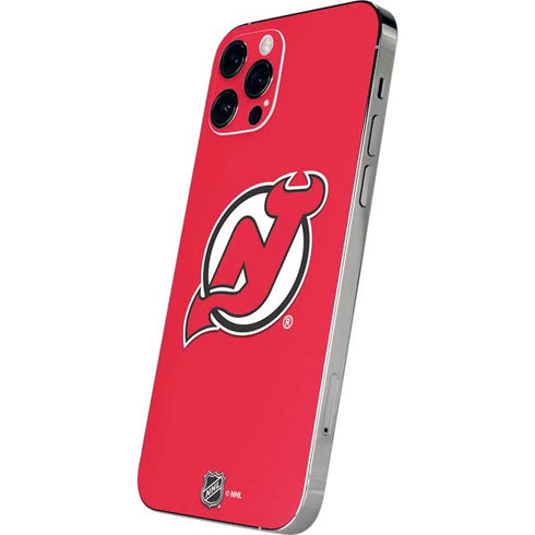 NHL New Jersey Devils Solid Background iPhone 12 Pro Max Skin