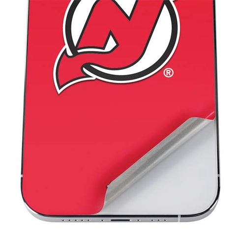 NHL New Jersey Devils Solid Background iPhone 12 Pro Max Skin