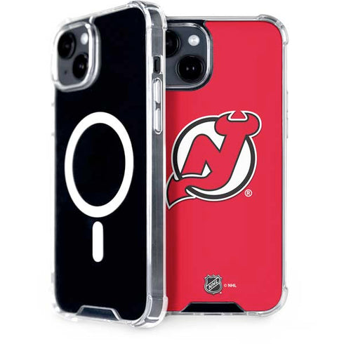 NHL New Jersey Devils Solid Background iPhone 13 MagSafe Case