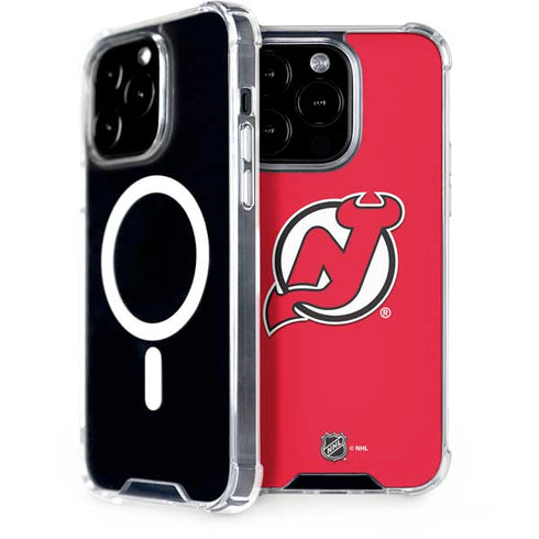 NHL New Jersey Devils Solid Background iPhone 13 Pro MagSafe Case