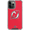 NHL New Jersey Devils Solid Background iPhone 13 Pro Max Clear Case