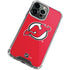 NHL New Jersey Devils Solid Background iPhone 13 Pro Max Clear Case