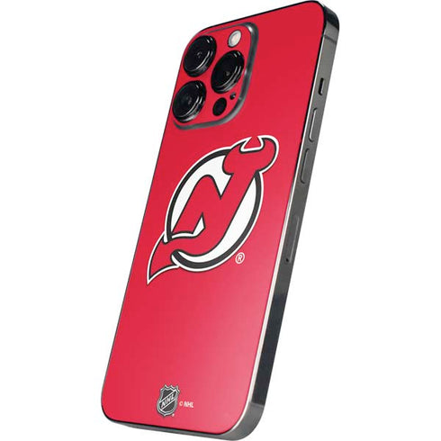 NHL New Jersey Devils Solid Background iPhone 14 Pro Skin
