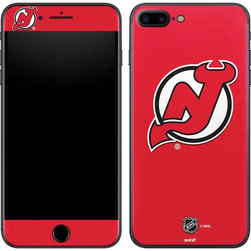 NHL New Jersey Devils Solid Background iPhone 8 Plus Skin