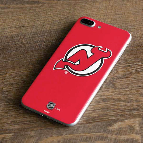 NHL New Jersey Devils Solid Background iPhone 8 Plus Skin
