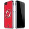 NHL New Jersey Devils Solid Background iPhone SE (2nd & 3rd Gen) Clear Case