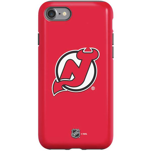 NHL New Jersey Devils Solid Background iPhone SE (2nd & 3rd Gen) Pro Case
