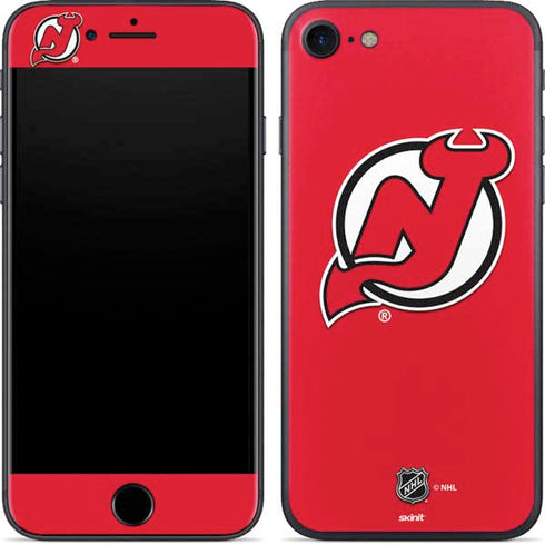 NHL New Jersey Devils Solid Background iPhone SE (2nd & 3rd Gen) Skin