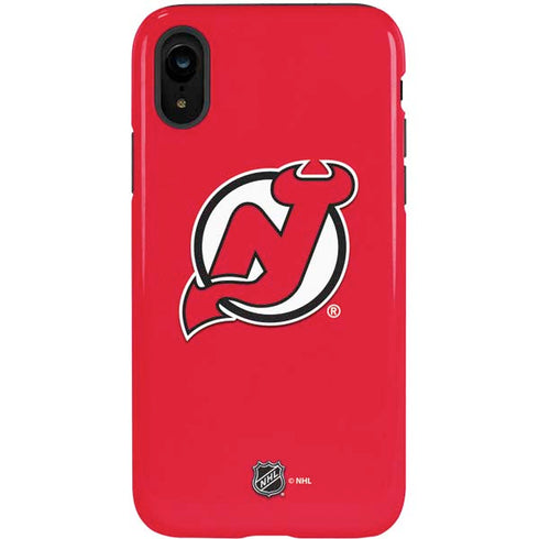 NHL New Jersey Devils Solid Background iPhone XR Pro Case