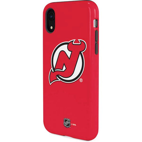 NHL New Jersey Devils Solid Background iPhone XR Pro Case