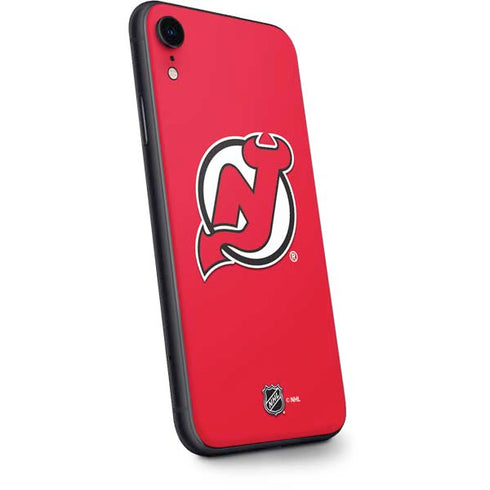 NHL New Jersey Devils Solid Background iPhone XR Skin