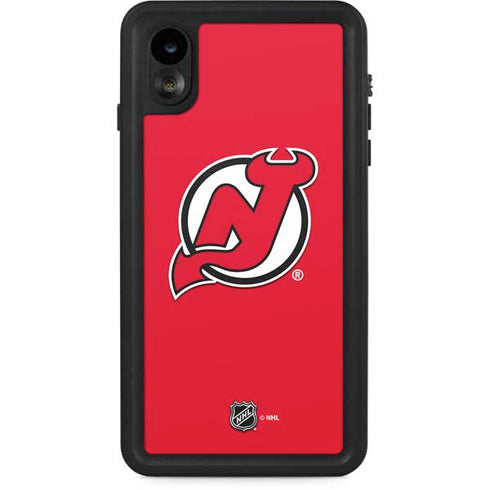 NHL New Jersey Devils Solid Background iPhone XR Waterproof Case