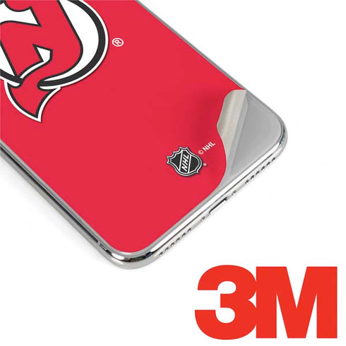 NHL New Jersey Devils Solid Background iPhone XS Max Skin