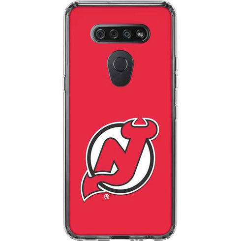 NHL New Jersey Devils Solid Background LG K51/Q51 Clear Case