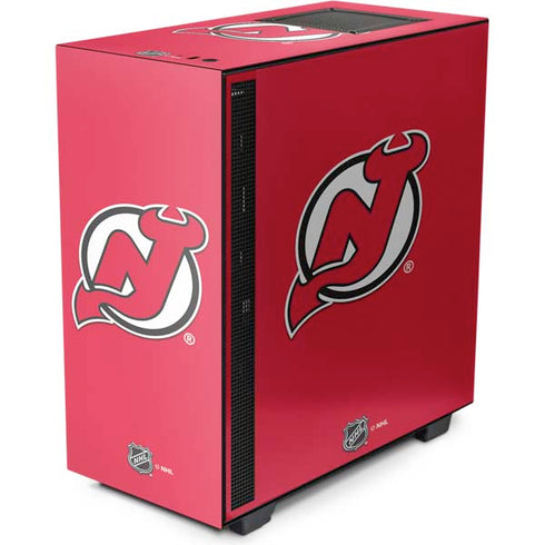 NHL New Jersey Devils Solid Background NZXT H510 Compact ATX Mid-Tower Case Skin