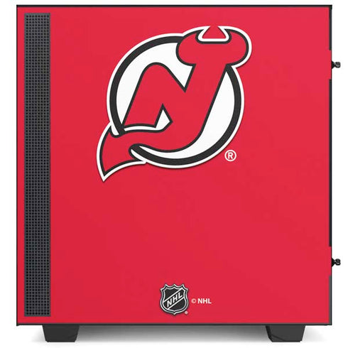 NHL New Jersey Devils Solid Background NZXT H510 Compact ATX Mid-Tower Case Skin