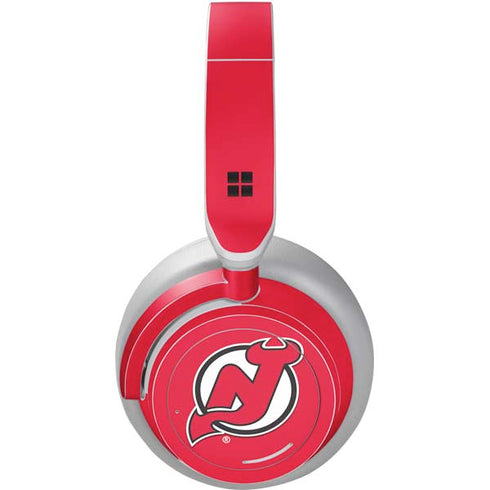 NHL New Jersey Devils Solid Background Surface Headphones Skin