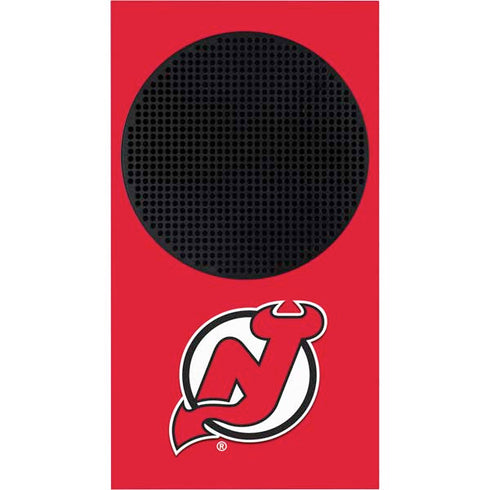 NHL New Jersey Devils Solid Background Xbox Series S Console Skin