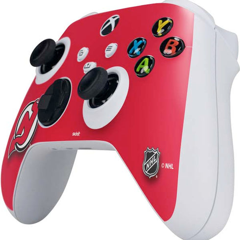 NHL New Jersey Devils Solid Background Xbox Series S Controller Skin