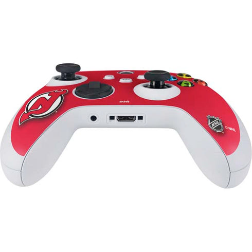 NHL New Jersey Devils Solid Background Xbox Series S Controller Skin