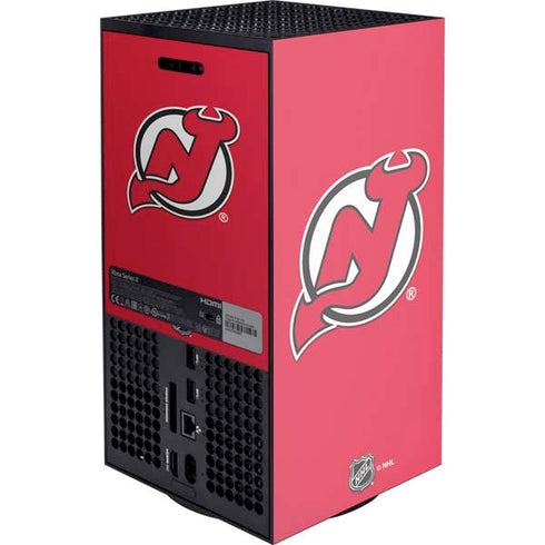 NHL New Jersey Devils Solid Background Xbox Series X Console Skin