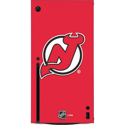 NHL New Jersey Devils Solid Background Xbox Series X Console Skin