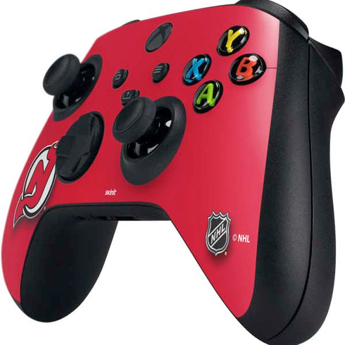 NHL New Jersey Devils Solid Background Xbox Series X Controller Skin