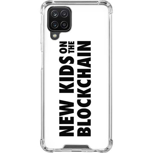 New Kids On The Blockchain Galaxy A12 Clear Case