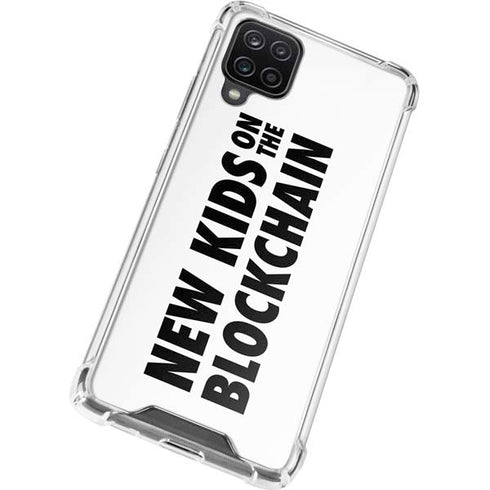 New Kids On The Blockchain Galaxy A12 Clear Case
