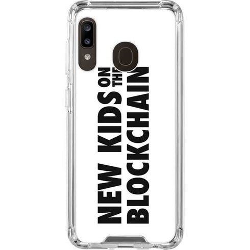 New Kids On The Blockchain Galaxy A30 Clear Case