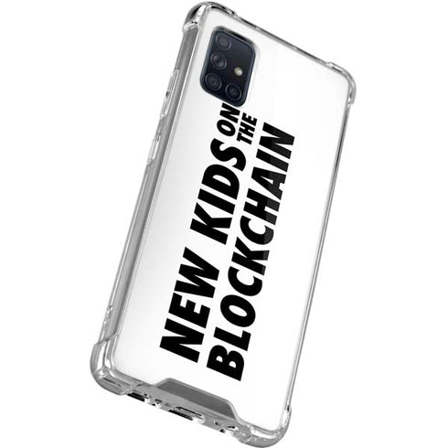 New Kids On The Blockchain Galaxy A71 5G Clear Case