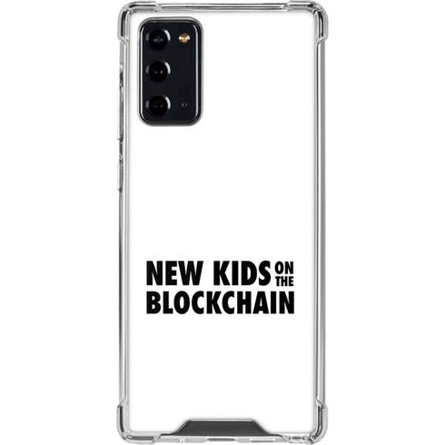 New Kids On The Blockchain Galaxy Note20 5G Clear Case