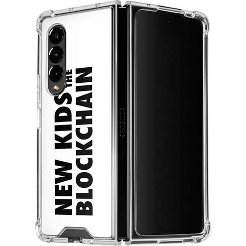 New Kids On The Blockchain Galaxy Z Fold4 5G Clear Case