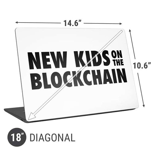 New Kids On The Blockchain Universal Laptop 18in (14.6 x 10.6in) Skin