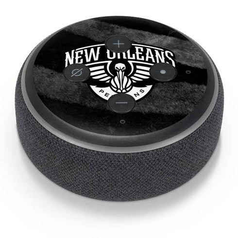 NBA New Orleans Pelicans Black Animal Print Amazon Echo Dot Skin