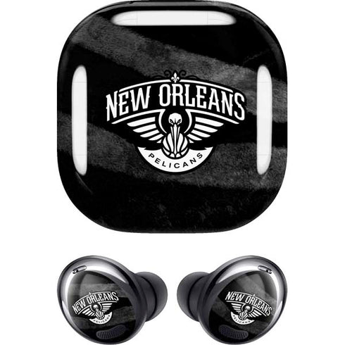 NBA New Orleans Pelicans Black Animal Print Galaxy Buds Pro Skin