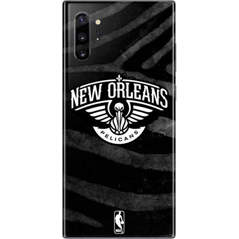 NBA New Orleans Pelicans Black Animal Print Galaxy Note 10 Plus Skin