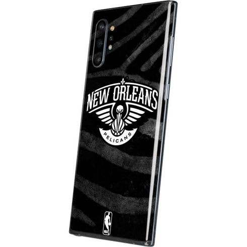 NBA New Orleans Pelicans Black Animal Print Galaxy Note 10 Plus Skin
