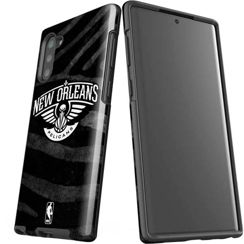NBA New Orleans Pelicans Black Animal Print Galaxy Note 10 Pro Case