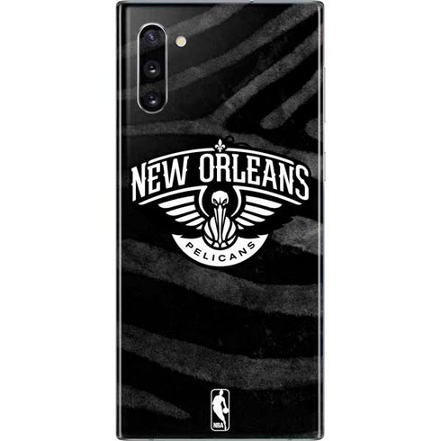 NBA New Orleans Pelicans Black Animal Print Galaxy Note 10 Skin