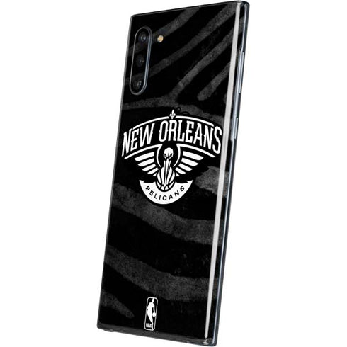 NBA New Orleans Pelicans Black Animal Print Galaxy Note 10 Skin